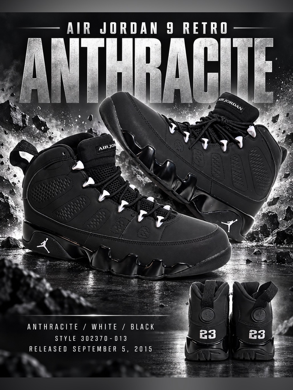 Air Jordan 9 Retro "Anthracite"